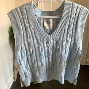 Abercrombie baby blue sweater vest